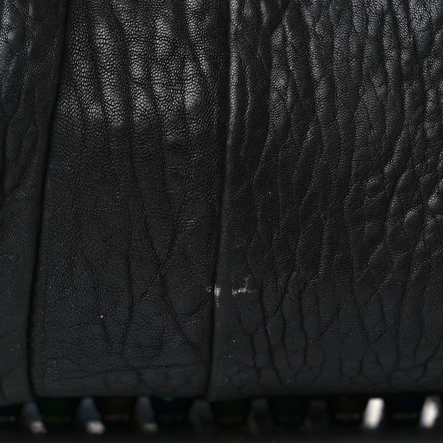 Alexander Wang Pebbled Lambskin Rockie Black Iridescent Hardware 9 of 10