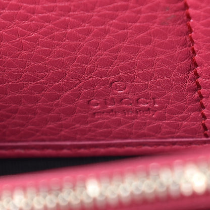 Gucci Pebbled Calfskin Soho Zip Around Wallet Pink 6 of 14