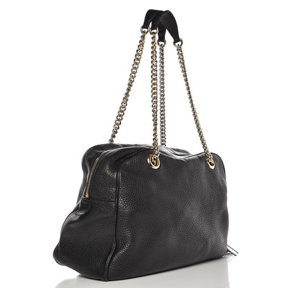Gucci Pebbled Calfskin Medium Soho Bowler Black 3 of 12