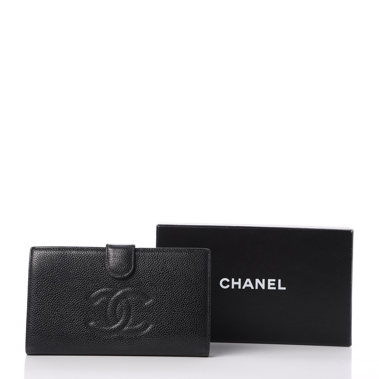 Chanel Caviar Timeless CC French Wallet Black 9 of 9