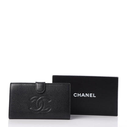 Chanel Caviar Timeless CC French Wallet Black 9 of 9