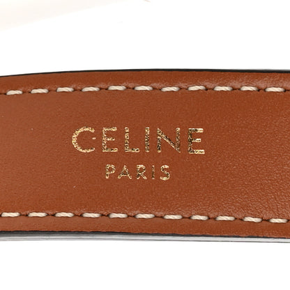Celine Triomphe Canvas Calfskin Ava Shoulder Bag Tan 6 of 10