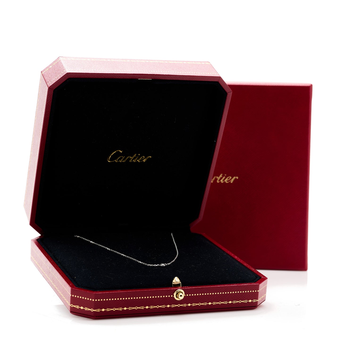 18K White Gold Diamond XS D'Amour Pendant Necklace