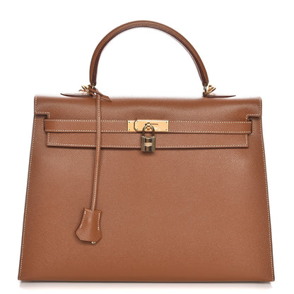 Hermes Epsom Kelly Sellier 35 Gold 1 of 33