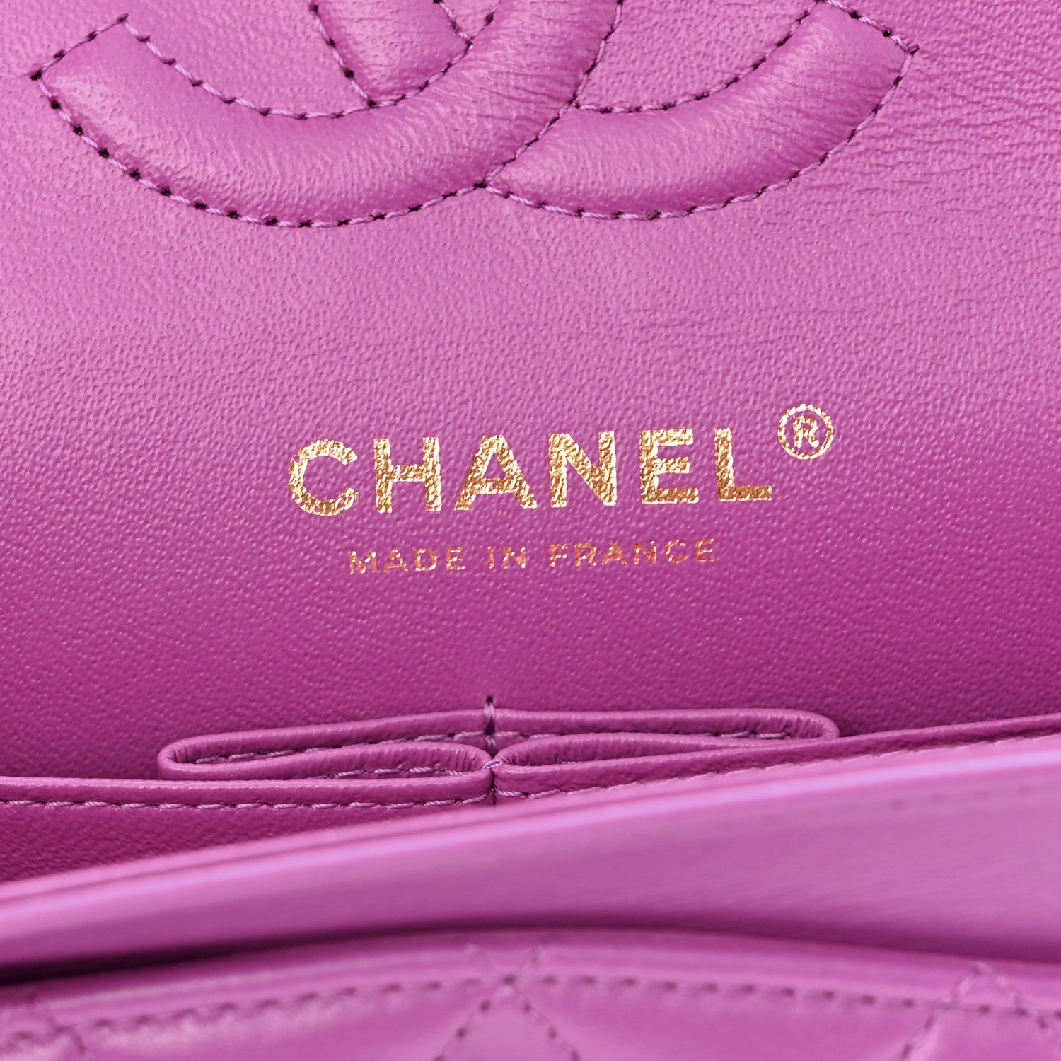 Chanel Lambskin Quilted Small Double Flap Purple 5 of 9