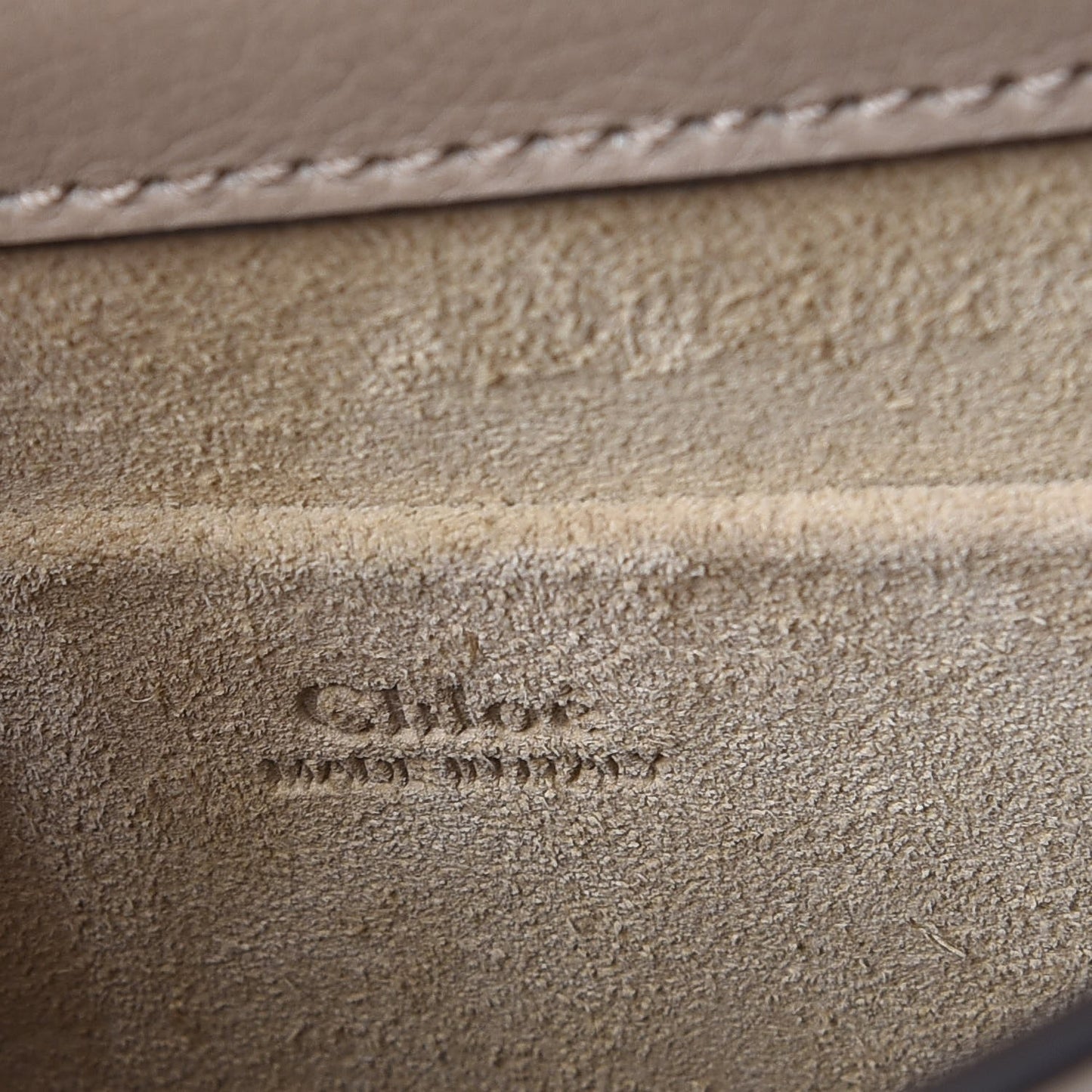 Calfskin Suede Small Nile Bracelet Bag Motty Grey
