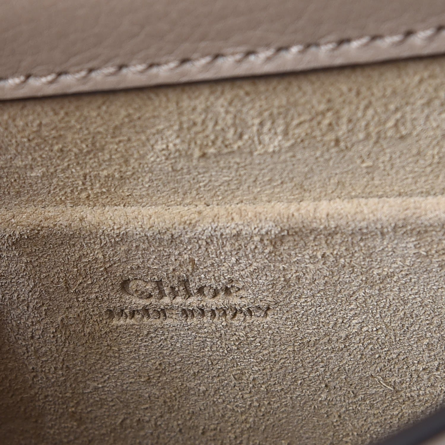 Chloe Calfskin Suede Small Nile Bracelet Bag Motty Grey 6 of 7