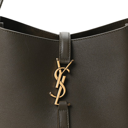 Saint Laurent Smooth Calfskin Small Le 5 A 7 Soft Hobo Light Musk 8 of 10