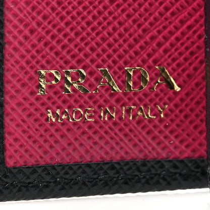Prada Saffiano Metal 6 Key Holder Black 5 of 6
