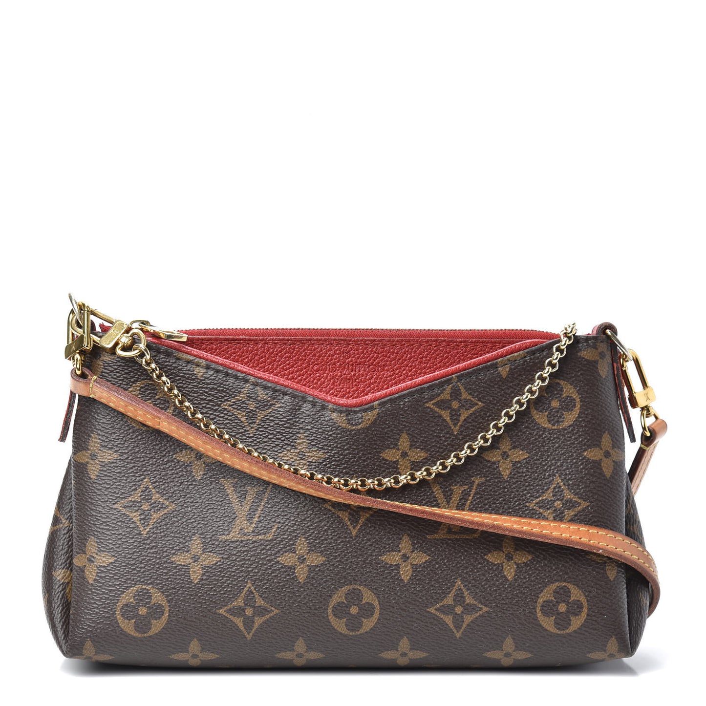 Monogram Pallas Clutch Cherry