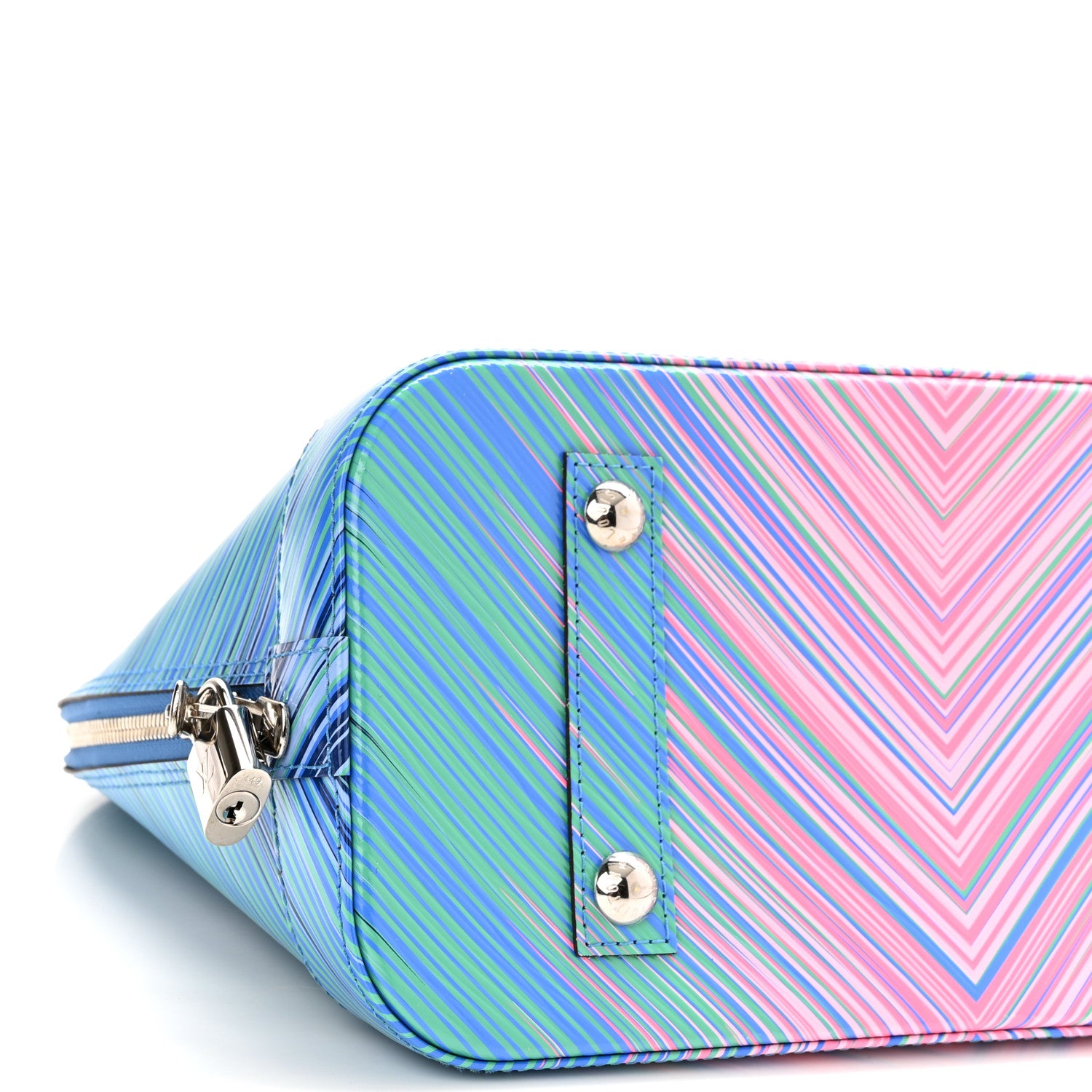 Louis Vuitton Epi Tropical Alma PM Blue Rose 8 of 9