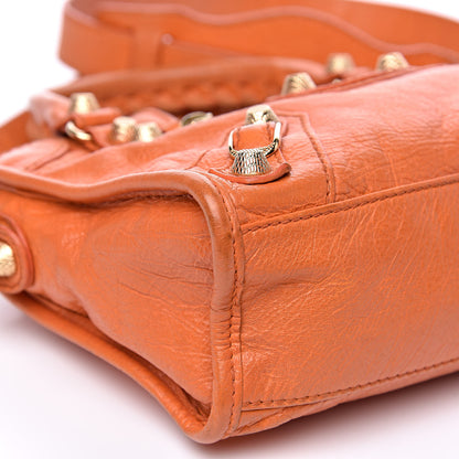 Balenciaga Agneau Giant 12 Gold Hardware Mini City Tangerine 8 of 15