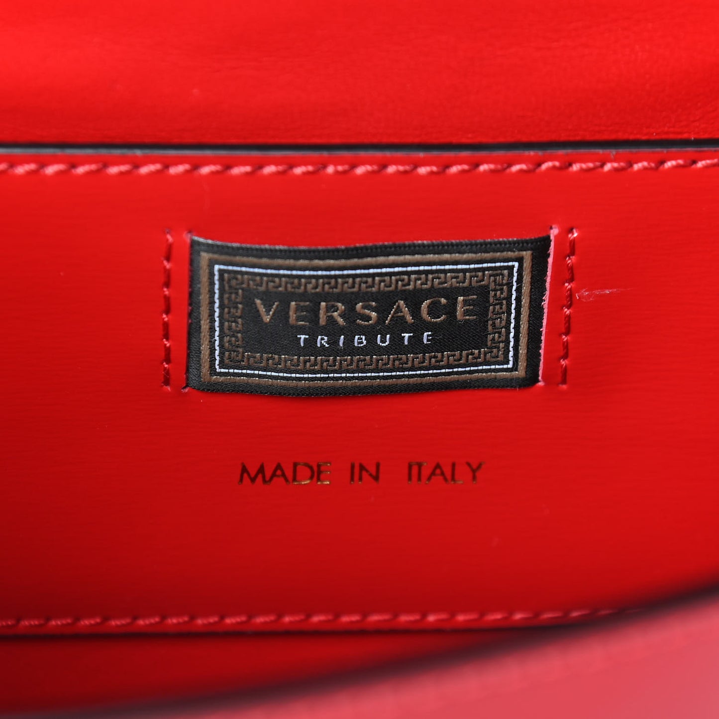 Calfskin Medallion Tribute Shoulder Bag Red