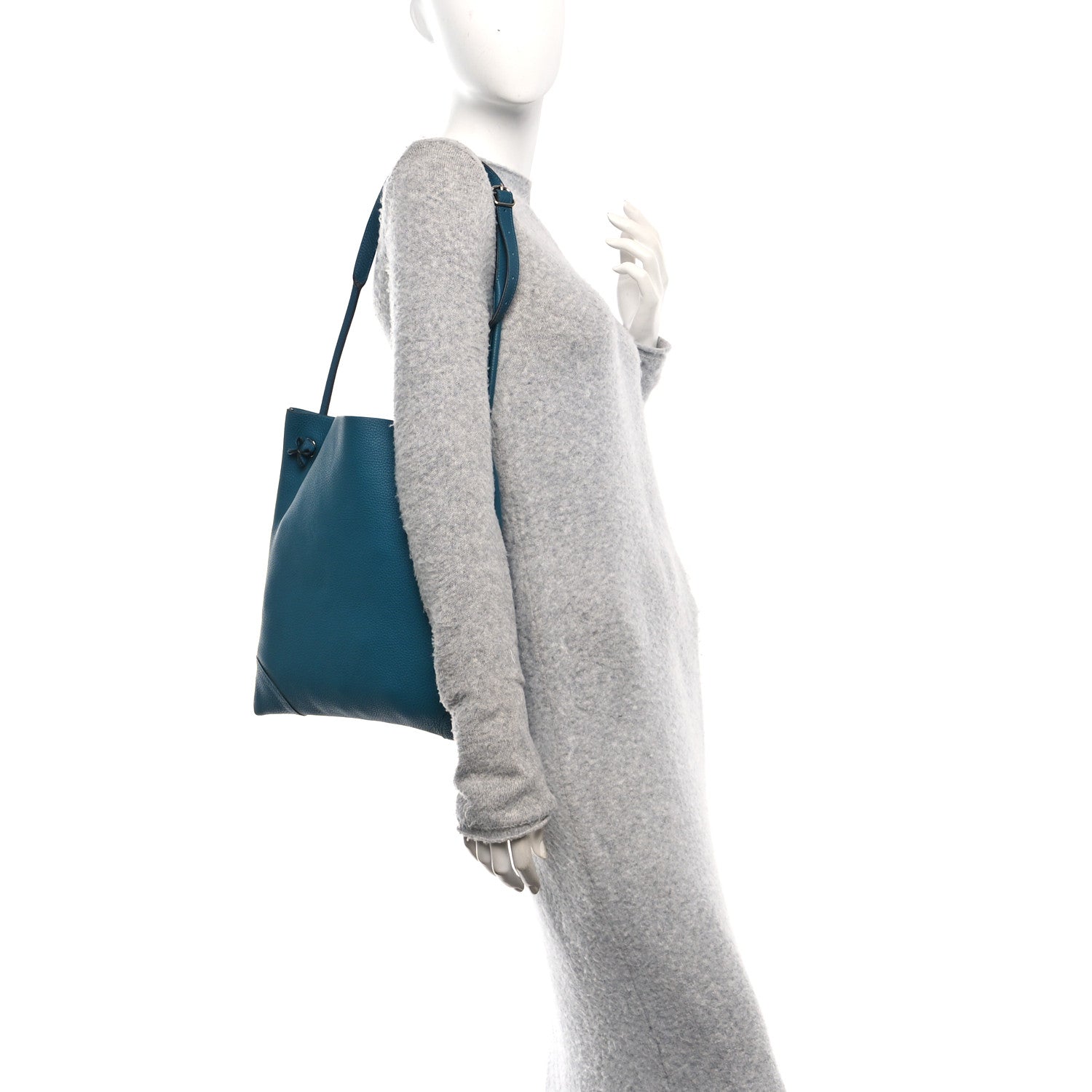 Hermes Taurillon Clemence Silkycity 33 Vert Bosphore 2 of 9