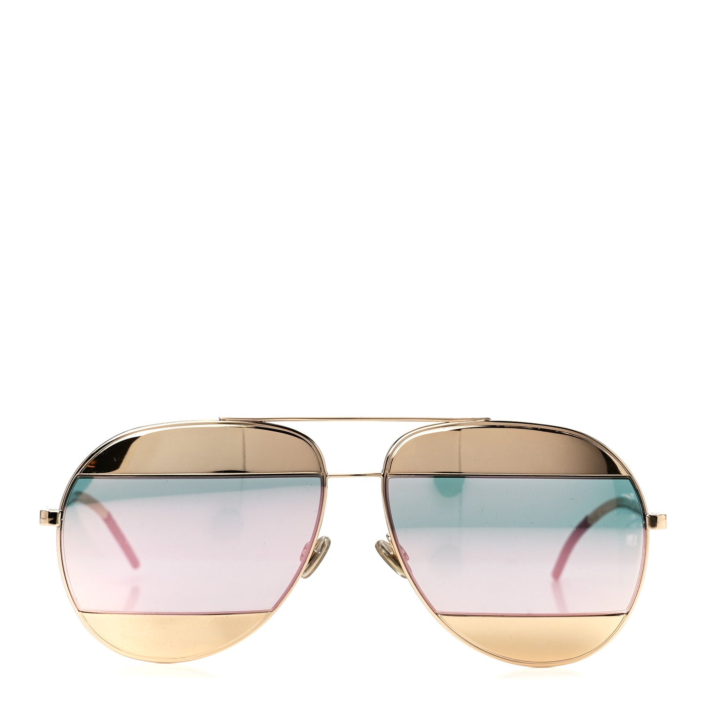 Split 1 Aviator Sunglasses Gold
