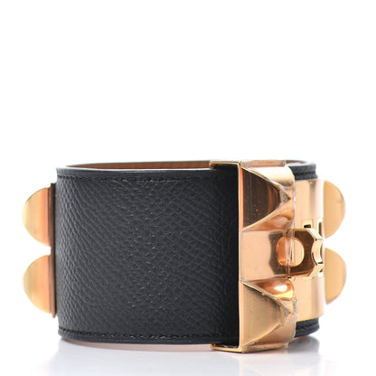 Hermes Epsom Collier de Chien CDC Bracelet S Black 3 of 5