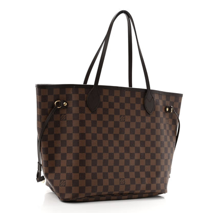 Louis Vuitton Damier Ebene Neo Neverfull MM Rose Ballerine 4 of 12