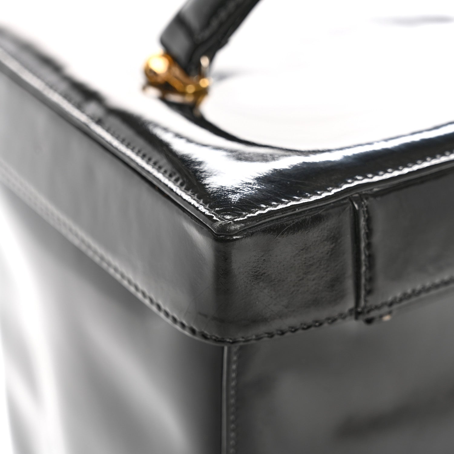 Chanel Patent CC Vanity Cosmetic Case Black 14 of 16