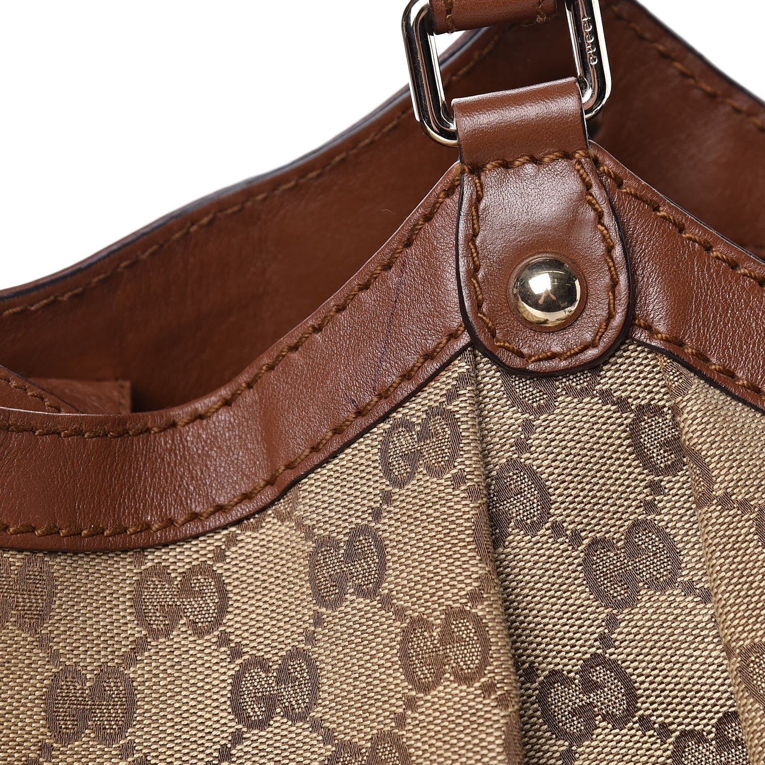 Gucci Monogram Large Sukey Tote Brown 14 of 14