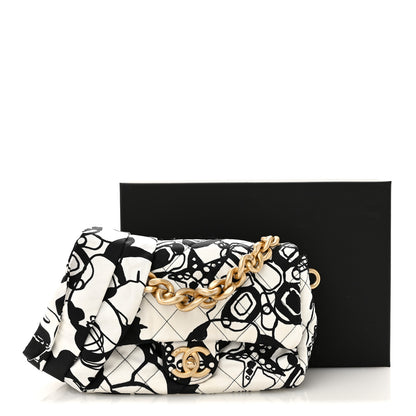 Chanel Canvas Printed Deer Coco Mini Single Flap White Black 11 of 11