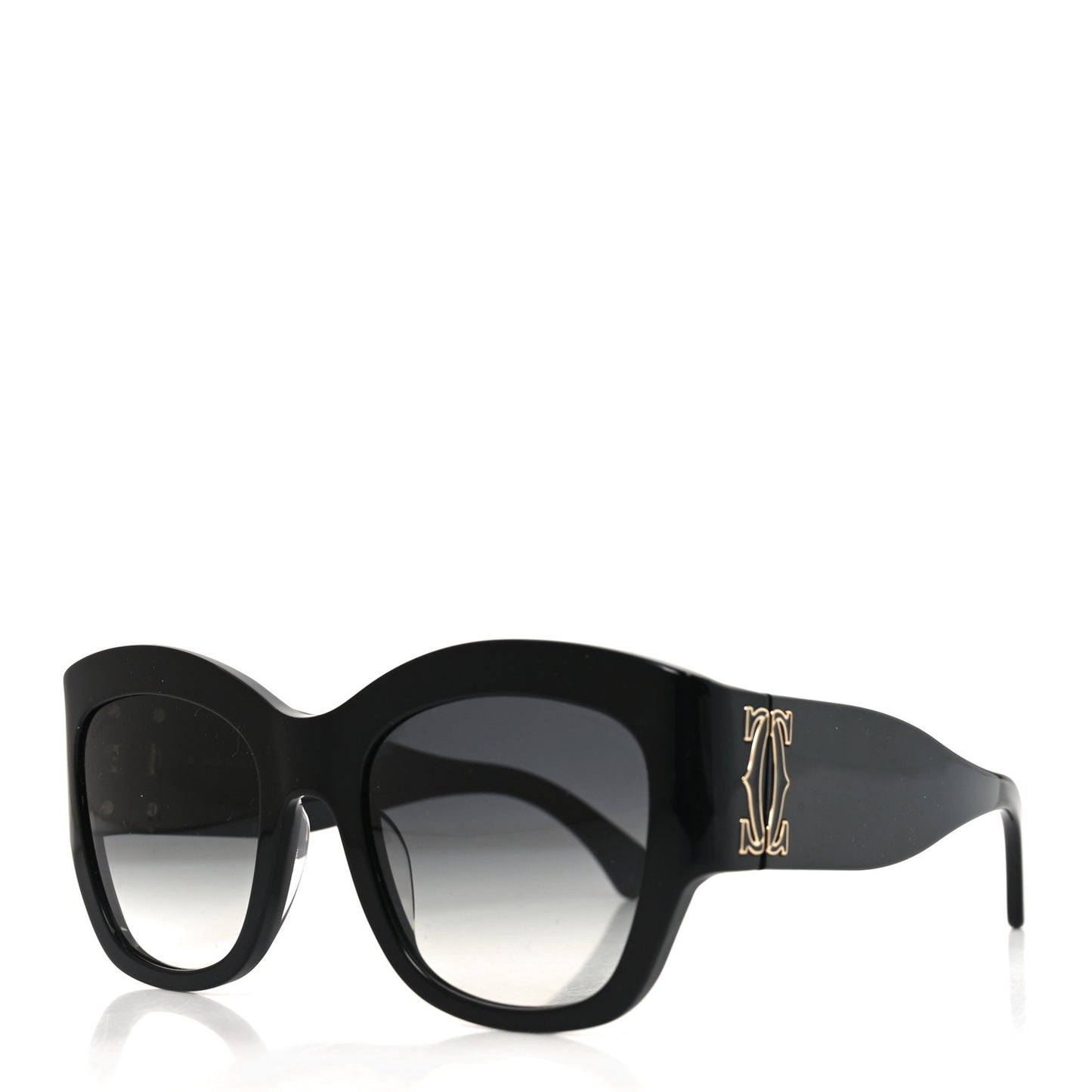 Acetate C De Cartier Sunglasses CT0304S Black