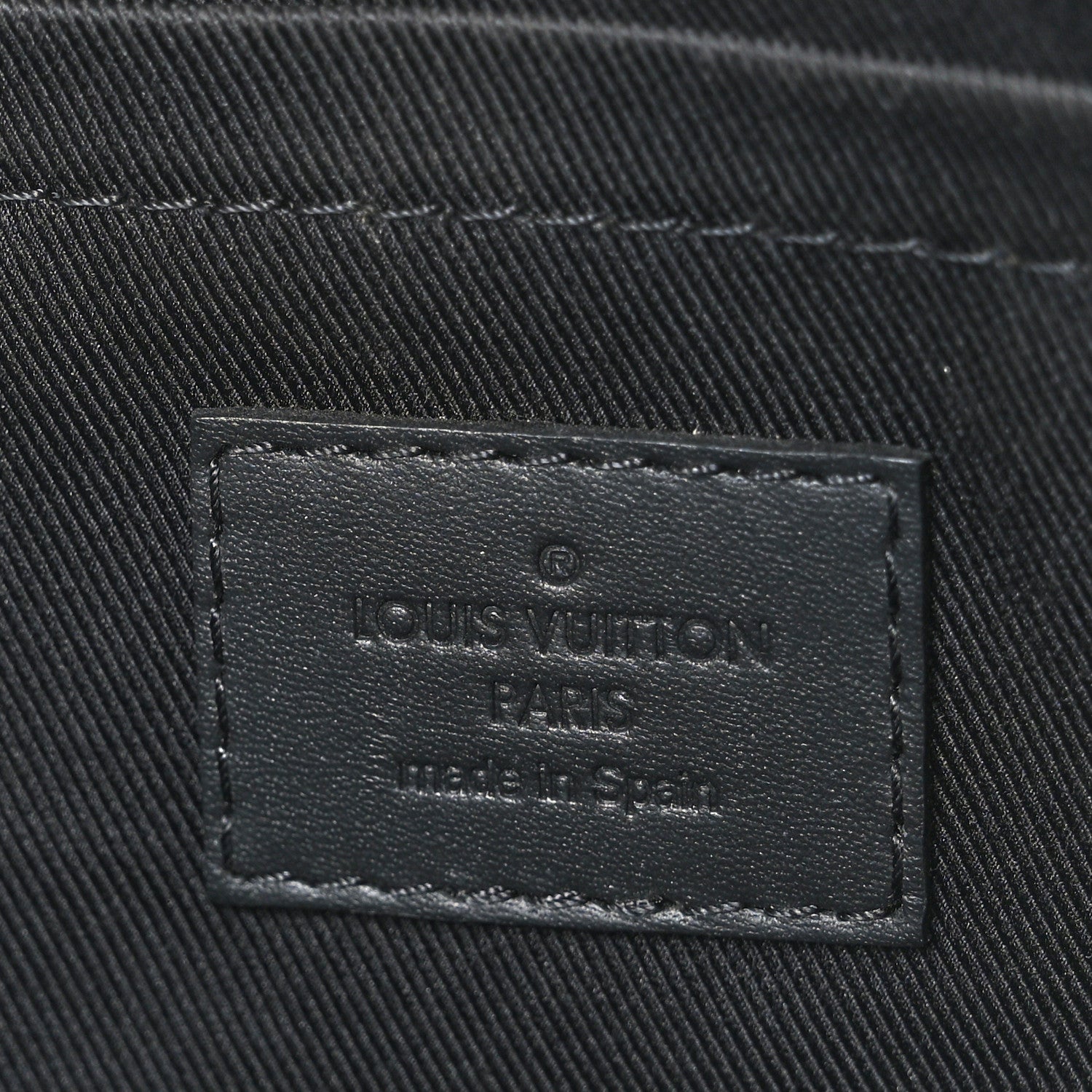 Louis Vuitton Calfskin Monogram Shadow Discovery Pochette Black 6 of 6