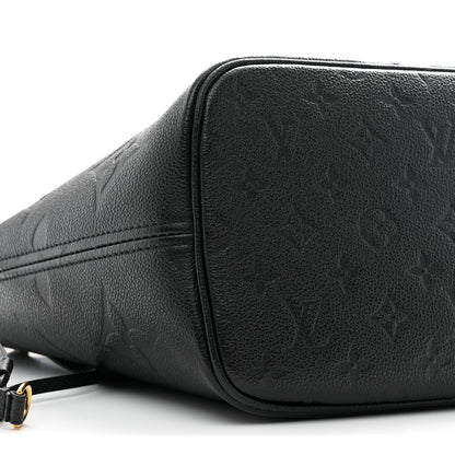 Louis Vuitton Empreinte Monogram Giant Neverfull MM Black Black 10 of 12