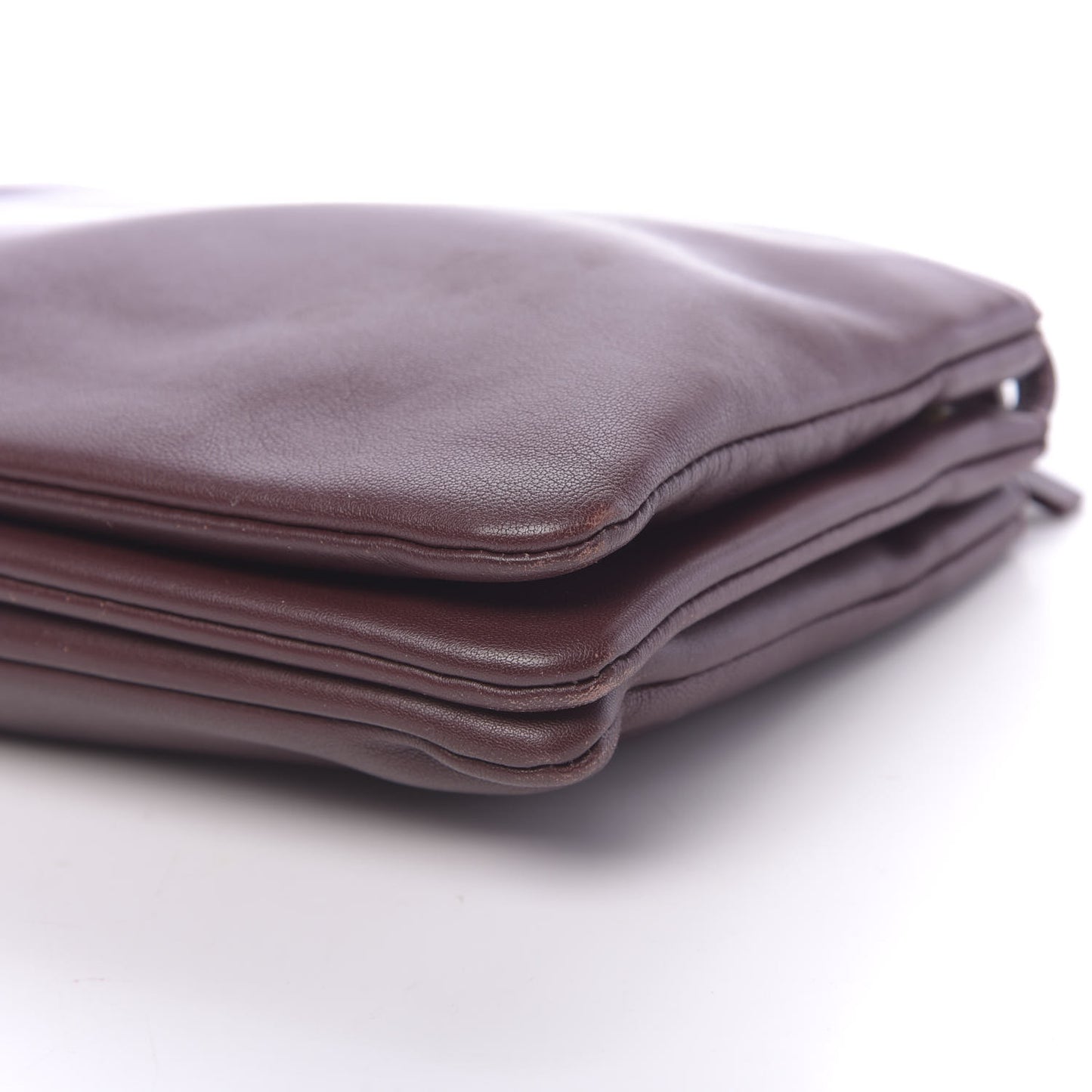 Smooth Lambskin Small Trio Crossbody Bag Burgundy