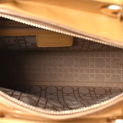 Christian Dior Patent Cannage Large Lady Dior Beige 5 of 10