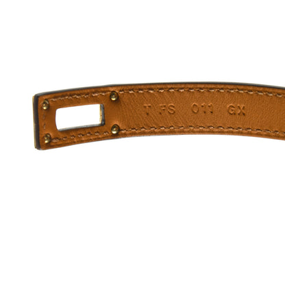 Hermes Epsom Kelly Double Tour Bracelet S Orange Poppy 4 of 7