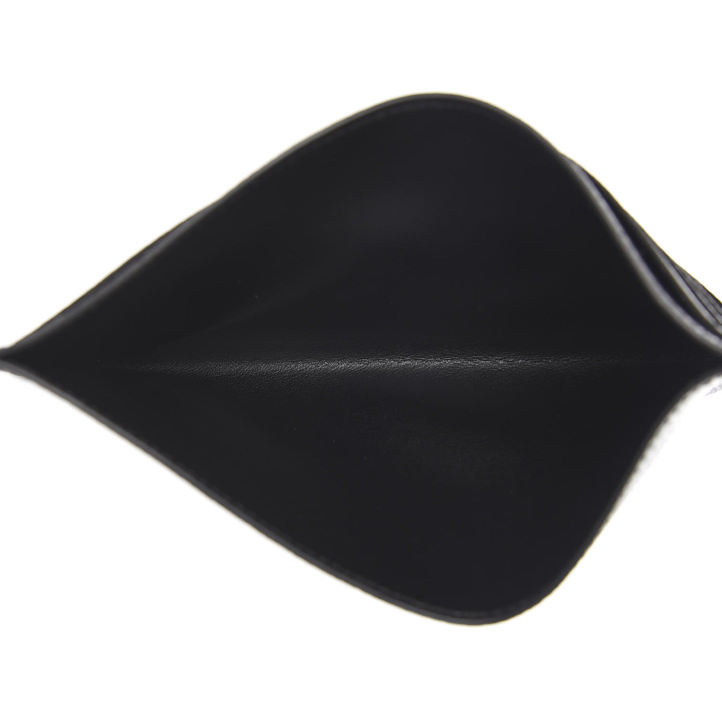 Calfskin Felicie Chain Wallet Card Holder Insert Black