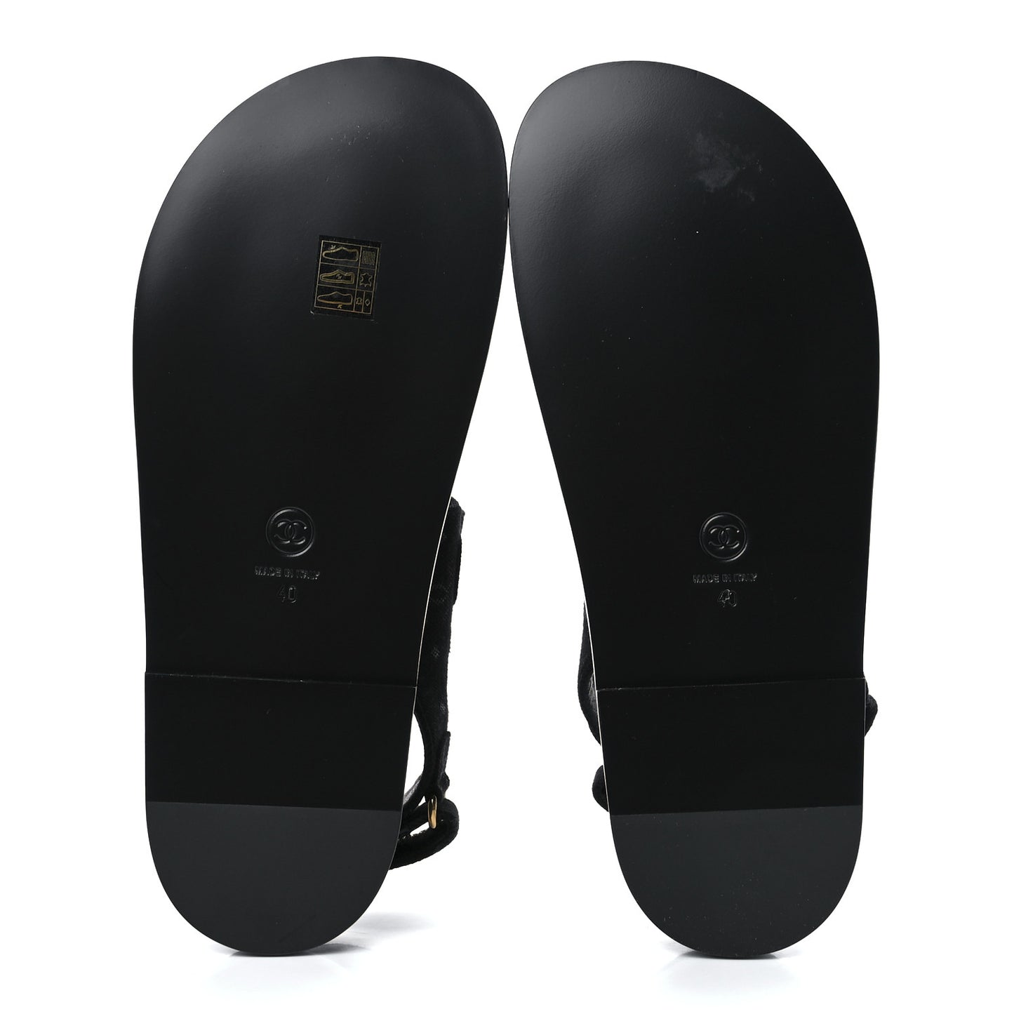 Fabric CC Velcro Dad Sandals 40 Black