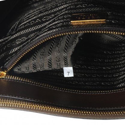 Prada Saffiano Lux Large Double Zip Tote Cacao 8 of 8