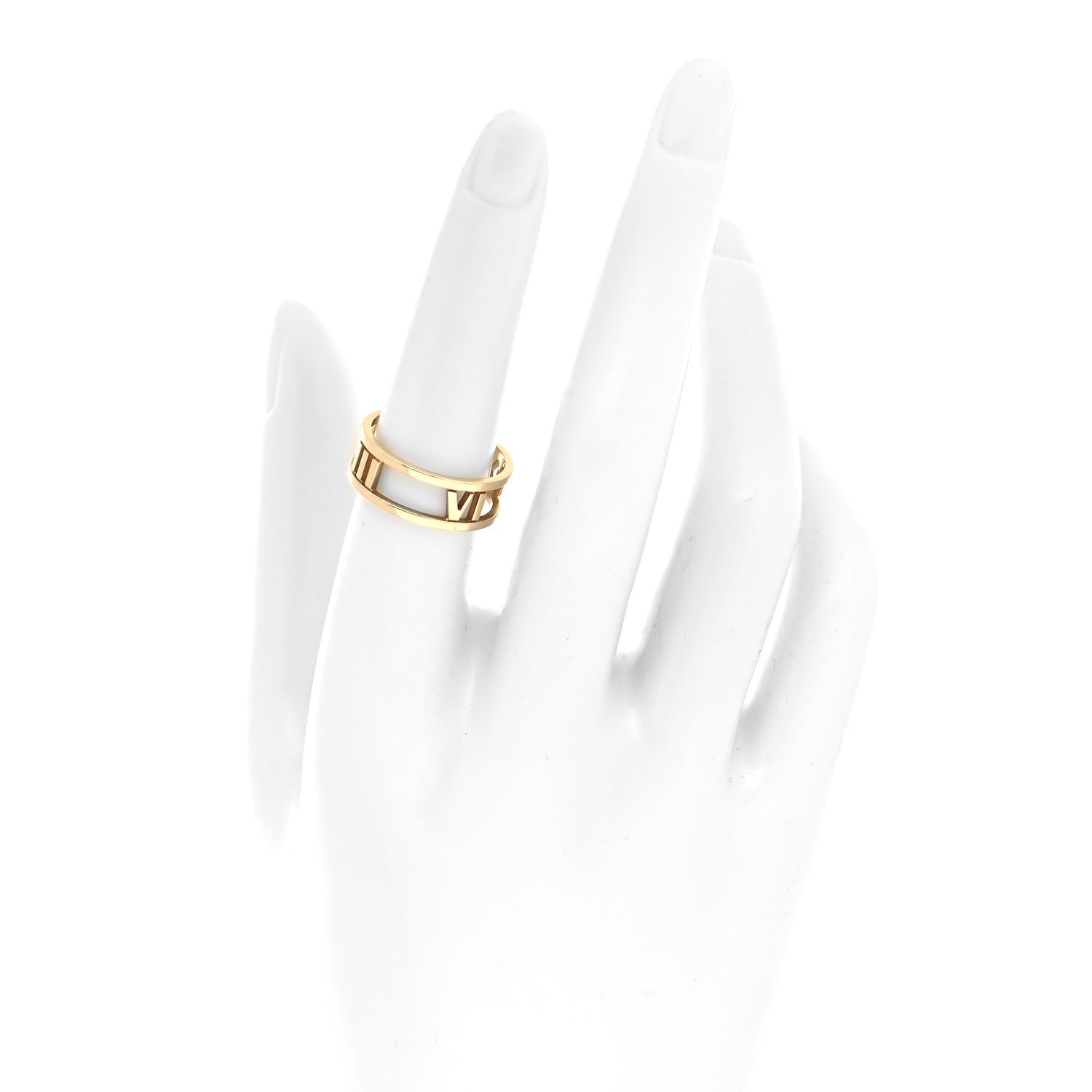 Tiffany 18K Yellow Gold Atlas Open Ring 54 7 2 of 5