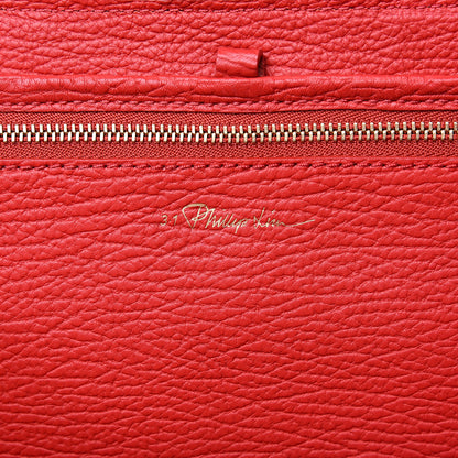 3.1 Phillip Lim 3.1 Textured Calfskin Medium Pashli Satchel Red 5 of 8