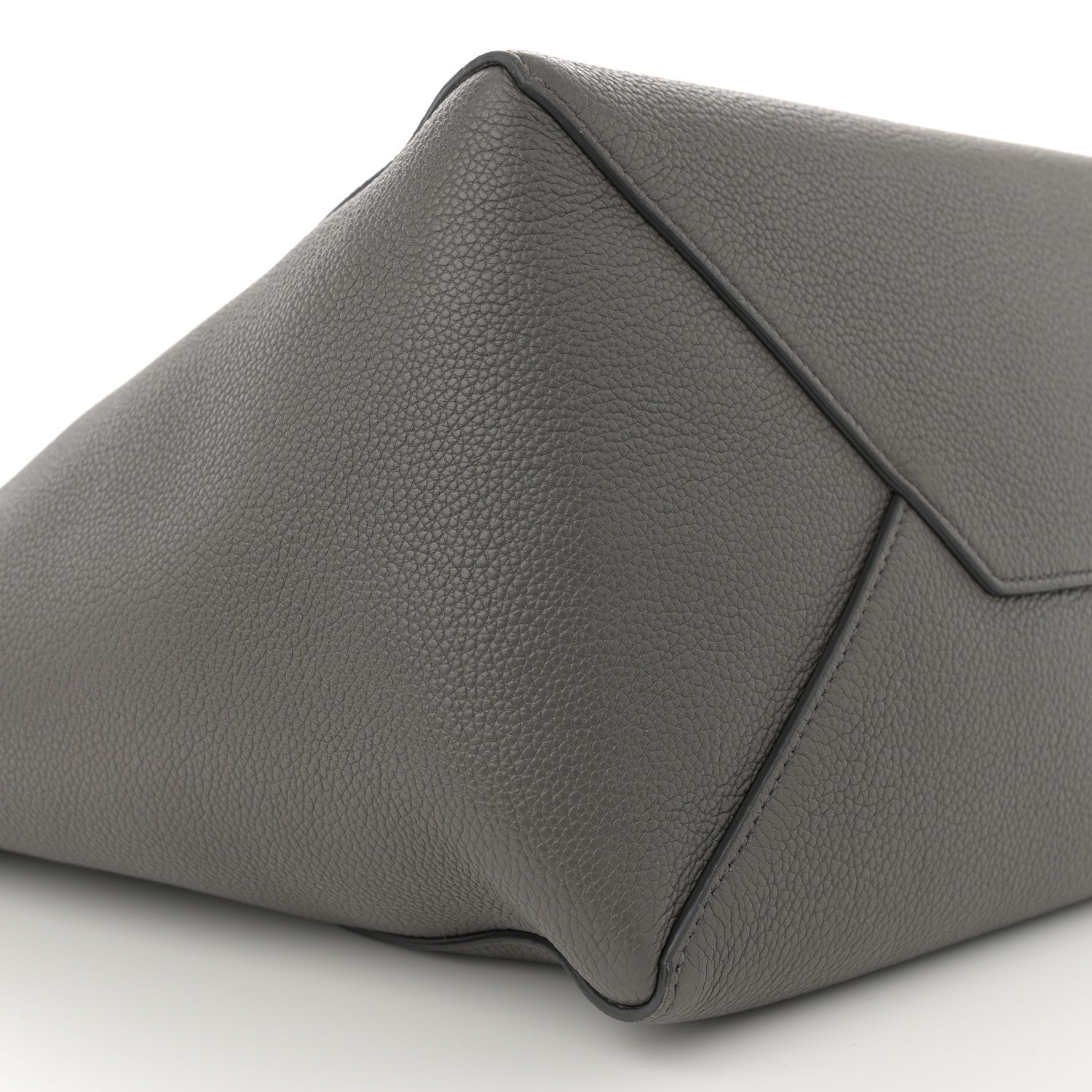 Celine Soft Grained Calfskin Small Belt Cabas Phantom Medium Grey 10 of 16