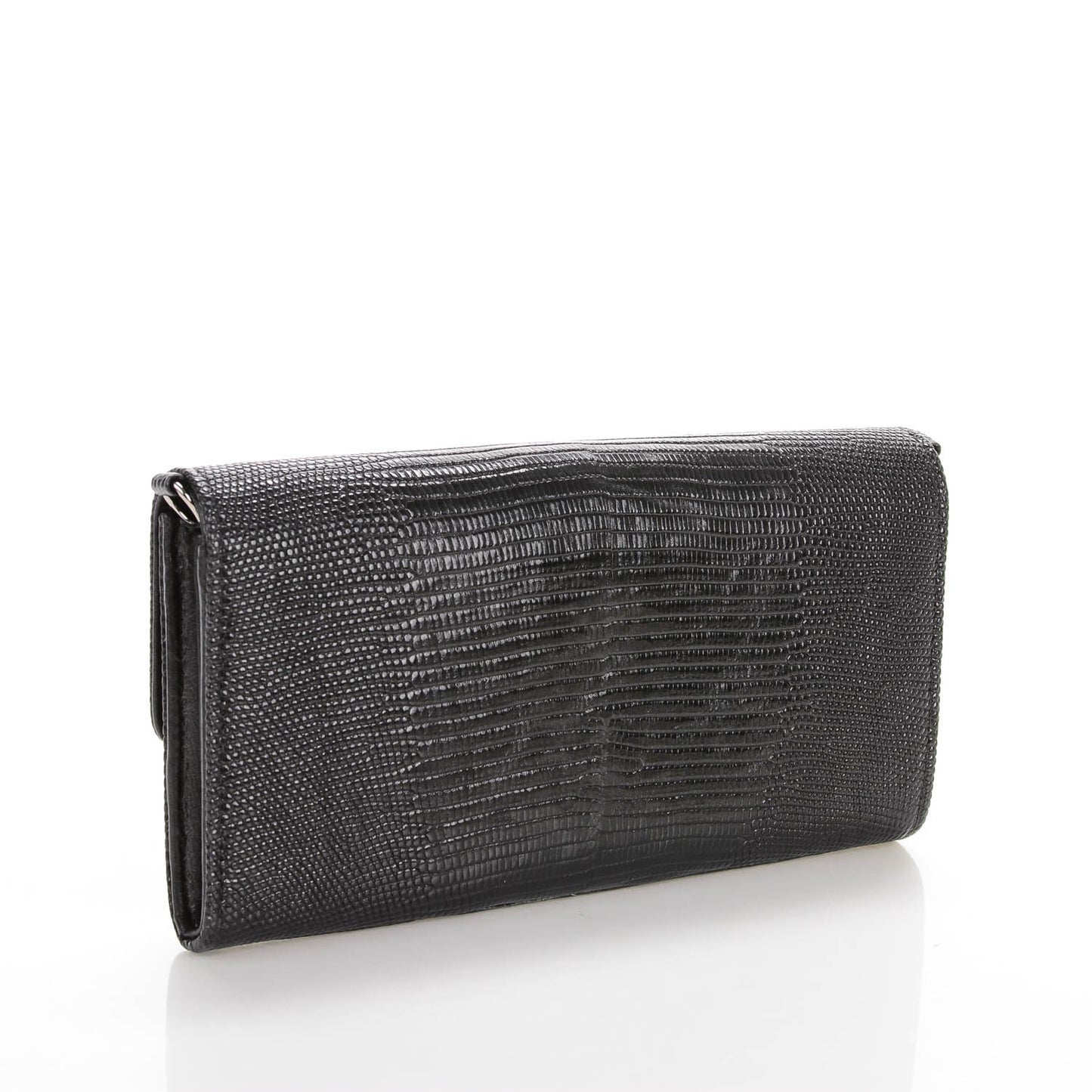 Lizard Wallet With Removable Chain Black