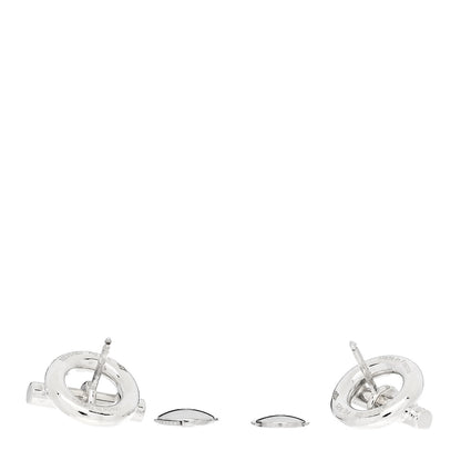 Hermes Sterling Silver Mini Chaine D'Ancre Earrings 3 of 5