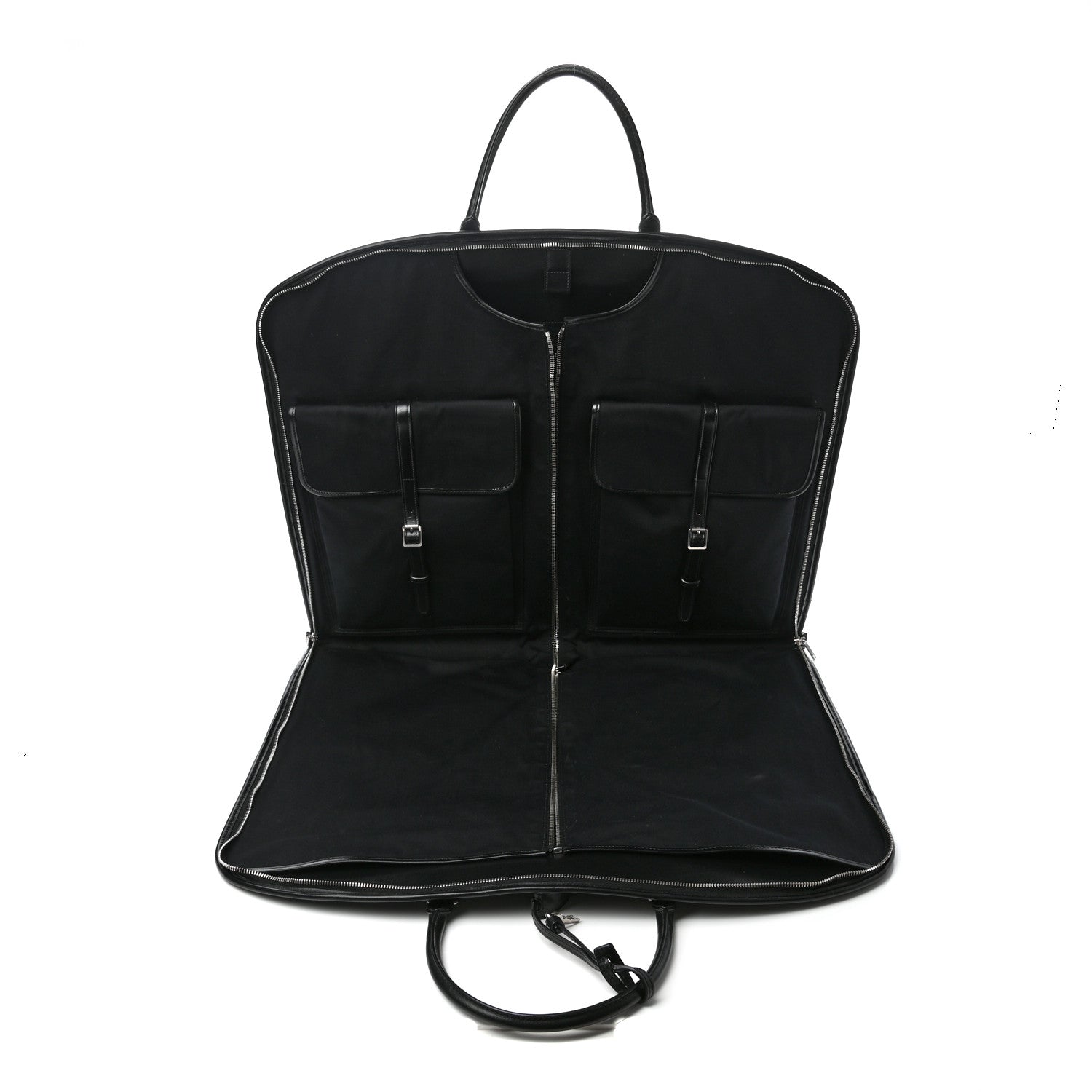 Saint Laurent Calfskin Suit Garment Bag Black 4 of 6