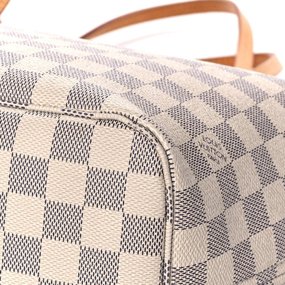 Louis Vuitton Damier Azur Neo Neverfull MM Rose Ballerine 8 of 17