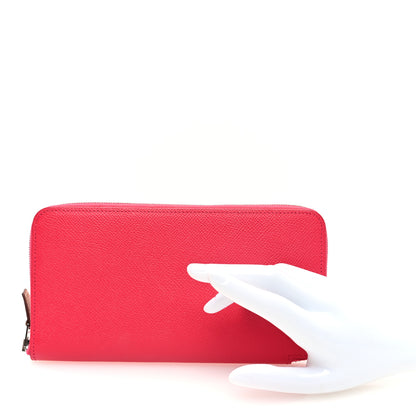 Hermes Epsom Silk'In Wallet Rose Extreme 2 of 8