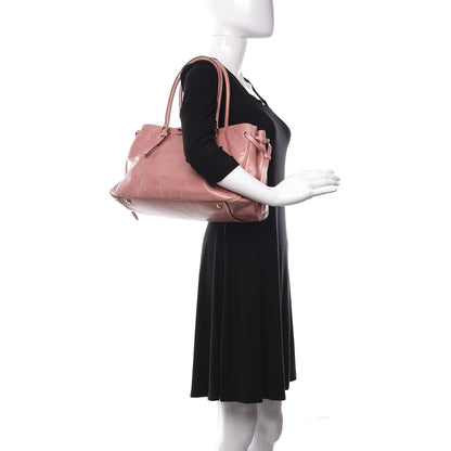 Miu Miu Vitello Shine Bow Tote Mughetto 2 of 12