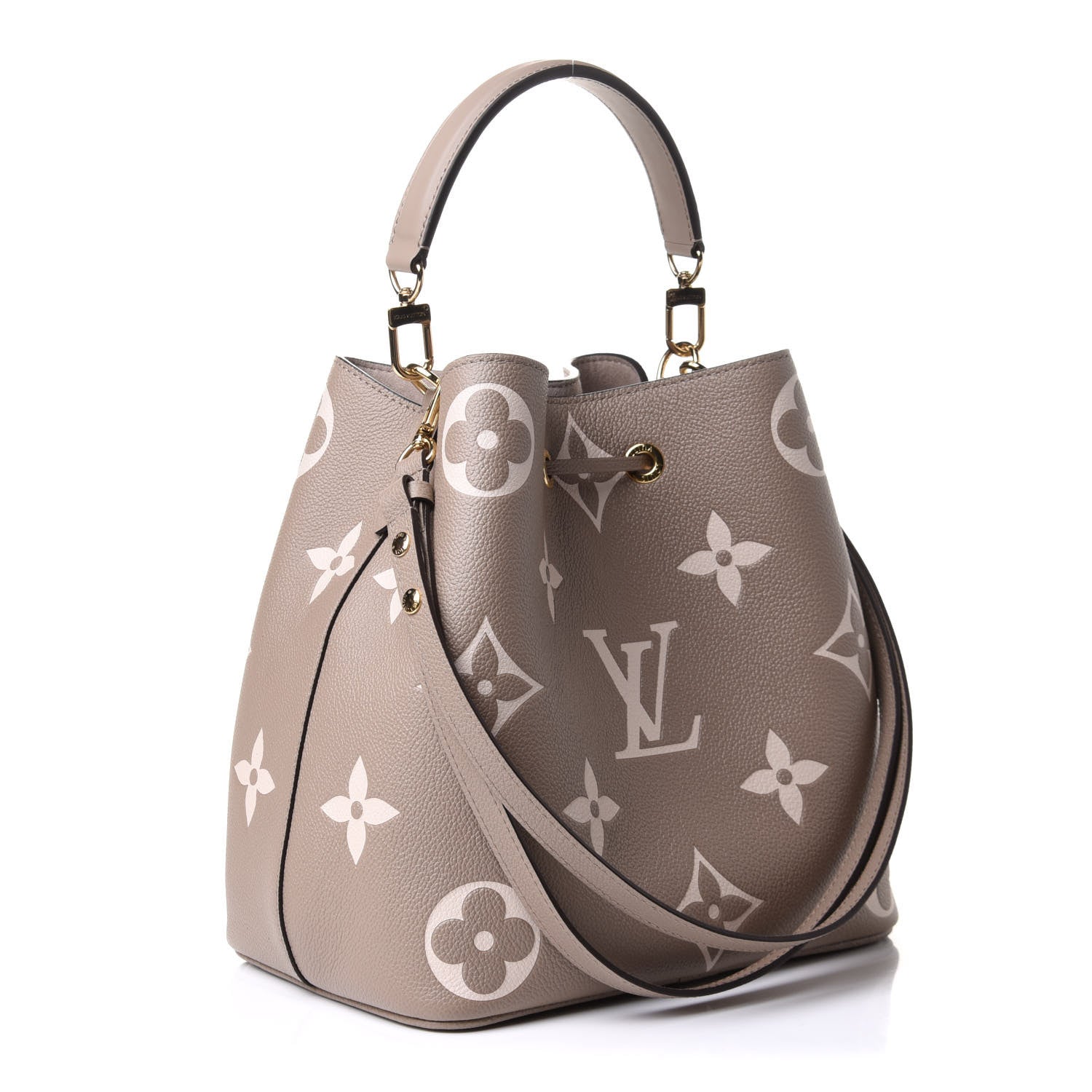 Louis Vuitton Empreinte Monogram Giant Neonoe MM Tourterelle Creme 5 of 10