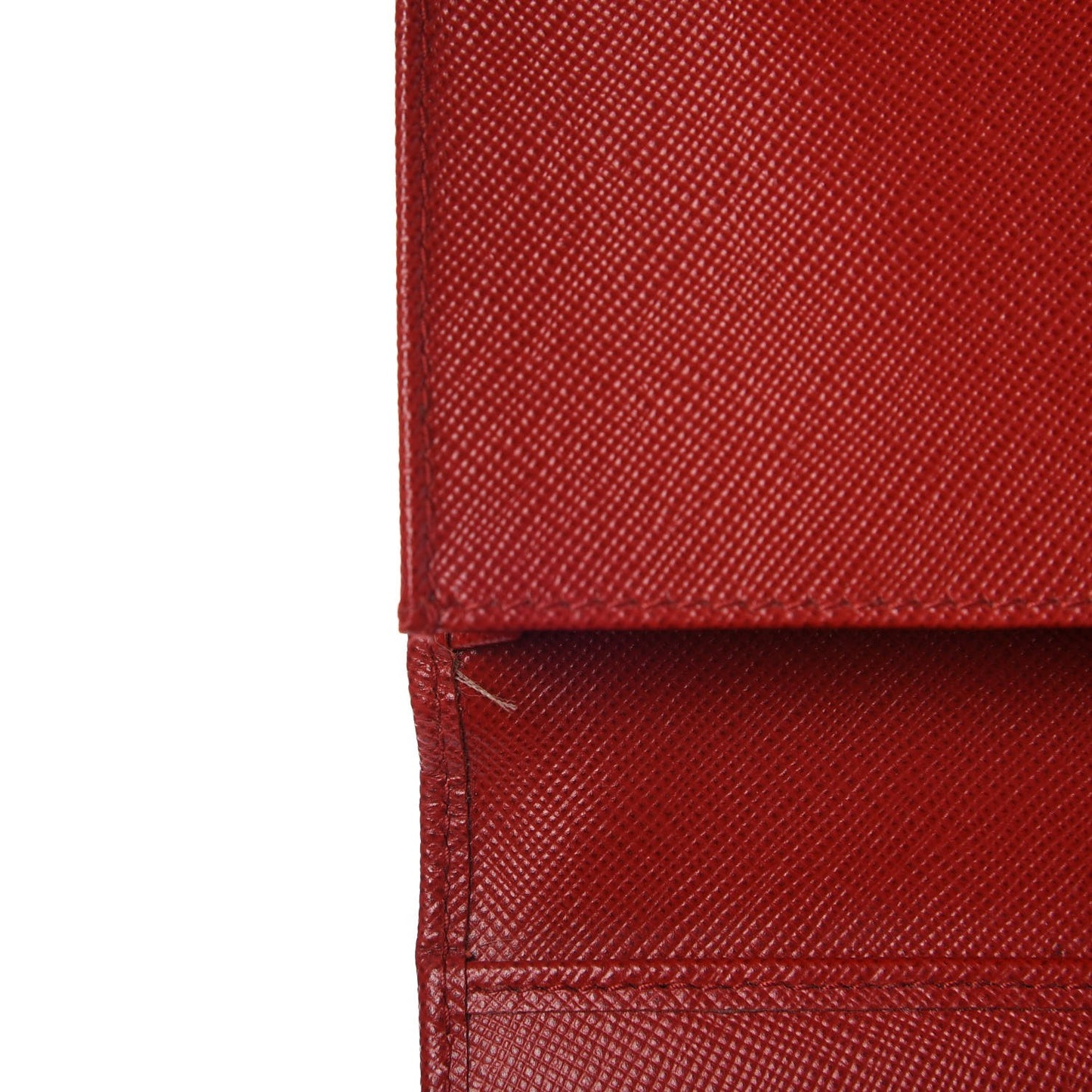 Saffiano Metal Compact Wristlet Wallet Fuoco