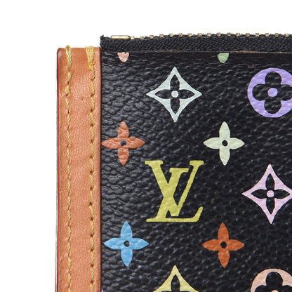 Louis Vuitton Monogram Multicolor Key Pouch Black 8 of 8