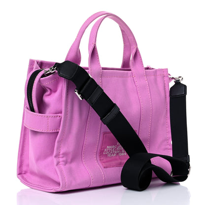 Marc Jacobs Cotton Canvas Medium The Traveler Tote Bag Pink 3 of 19