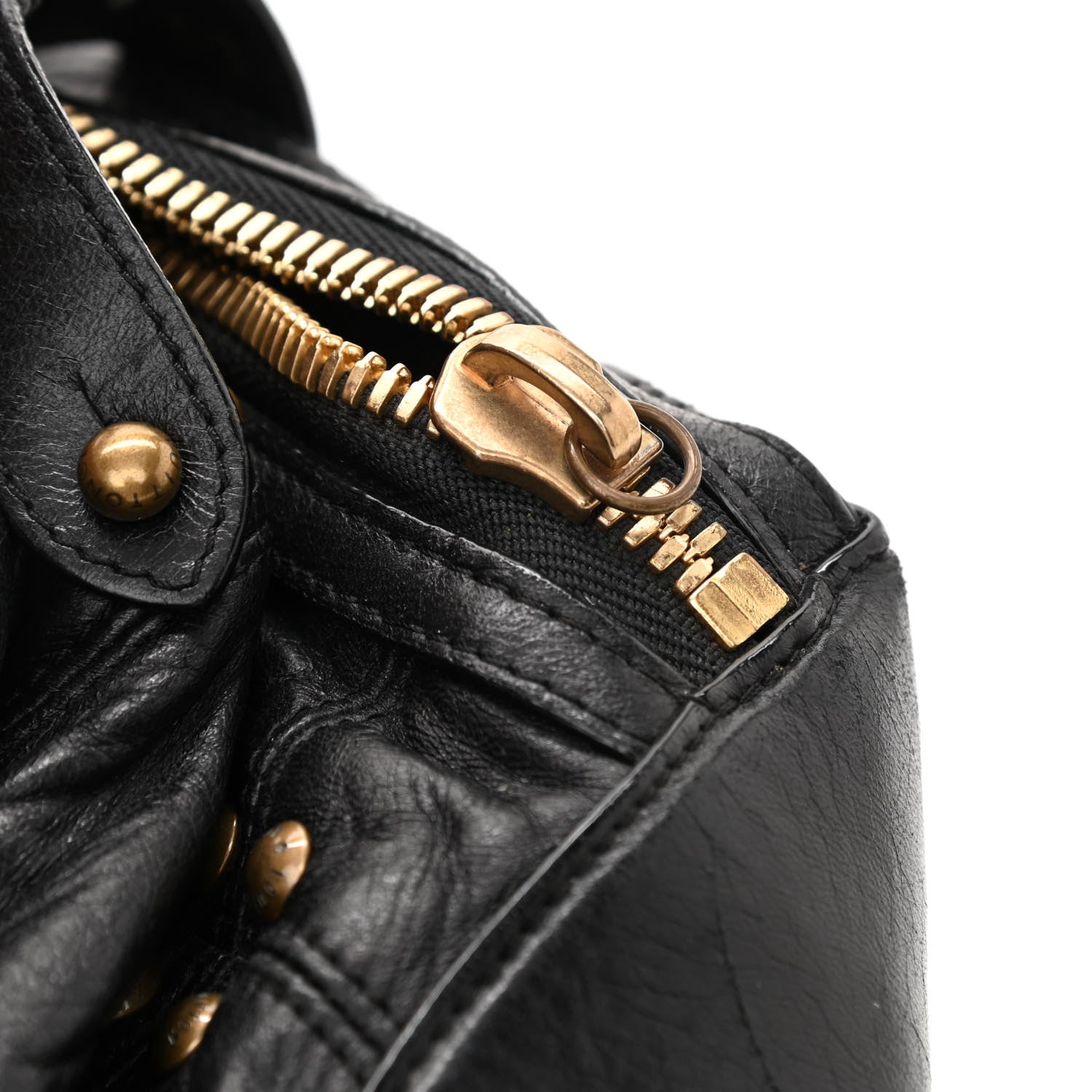 Louis Vuitton Lambskin Riveting Black 14 of 14