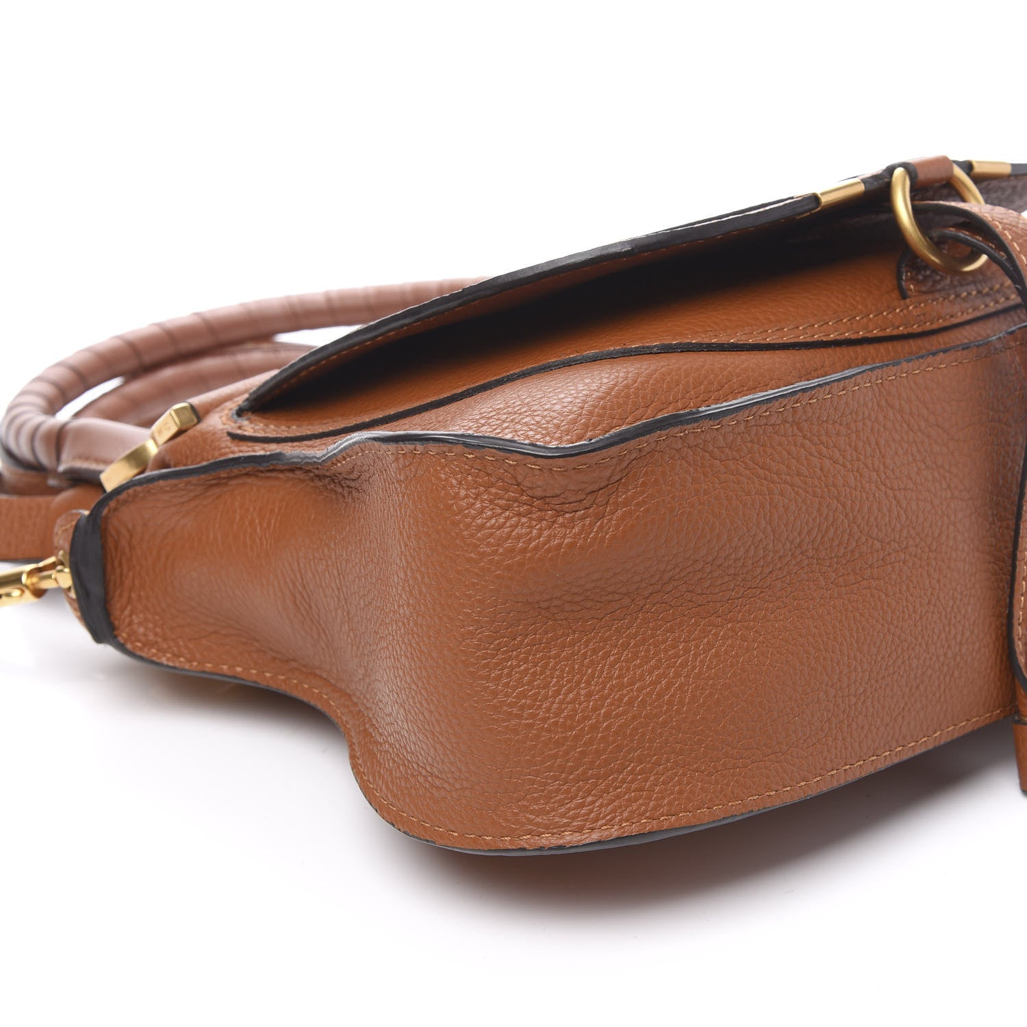 Chloe Calfskin Small Marcie Satchel Tan 7 of 8