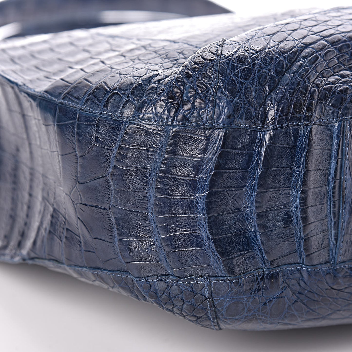 Crocodile Hobo Blue