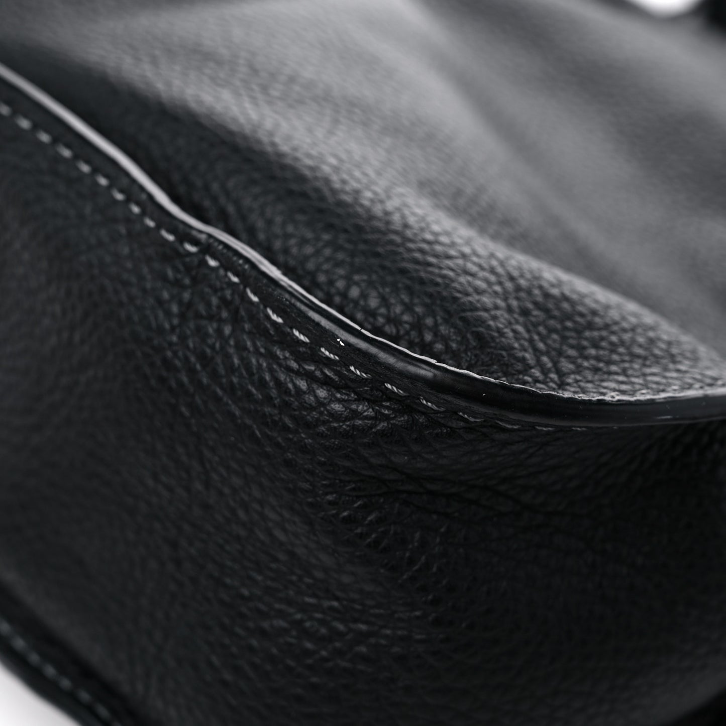 Calfskin Small Marcie Satchel Black
